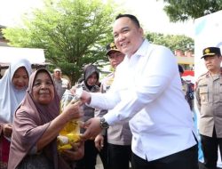 Wakil Ketua DPRD Sumbar Hadiri Gerakan Pangan Murah di Mako Satbrimob Padang