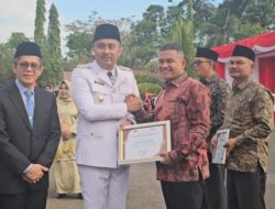 Nagari Talang Babungo Terima Penghargaan Desa Percontohan Antikorupsi Tingkat Kabupaten/Kota Tahun 2024