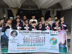 Lepas Kontingen Sumbar Ikuti WMSJ, Gubernur Sumbar Berpesan Jaga Marwah Minangkabau