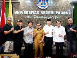 Serius Majukan Olahraga dan Pendidikan, Wabup H. Candra Sambangi UNP