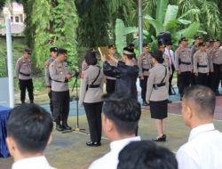 Kapolres Pasaman Barat Pimpin Upacara Serah Terima Jabatan Kasat Lantas Berlangsung Khidmat