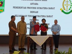 Pemprov dan Kejati Sumbar Tandatangani MoU Penanganan Masalah Hukum