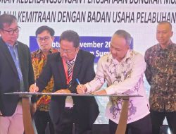 Ketua APBMI Sumbar M Tauhid Tandatangani MoU dengan Pelindo Regional 2 Teluk Bayur