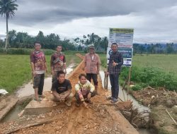 Reses di Rao Selatan, Anggota DPRD Sumbar Ali Muda Tinjau Pembangunan Jalan Usaha Tani