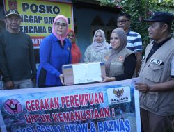 BKOW Sumbar Salurkan Bantuan untuk Korban Bencana di Agam, Tinjau Dua Lokasi Terdampak Terparah