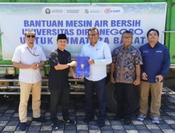 Pemko Padang Terima Bantuan dari Undip, Warga Segera Nikmati Air Bersih