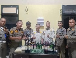 Operasi PEKAT, Satpol PP Amankan Minuman Beralkohol di Kecamatan Panti dan Sekitarnya