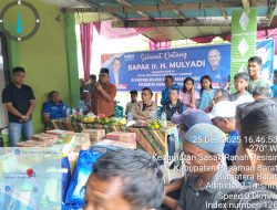 Bupati Pasaman Barat Bersama Anggota DPR RI Mulyadi Berikan Bantuan Sembako di Dua Lokasi Terdampak Bencana