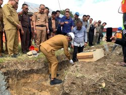 Bupati Solok Letakan Batu Pertama Pembangunan Kantor Gerai Koperasi Desa Merah Putih