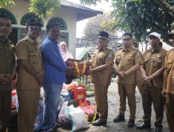 Bupati Pasaman Barat Yulianto Serahkan Bantuan Logistik Korban Kebakaran di Nagari Koto Gunung Kecamatan Lembah Melintang