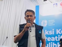 Evi Yandri Hadiri HUT ke-7 GEKRAFS di Huntara Limau Manis, Dorong Kepedulian untuk Warga Terdampak Bencana