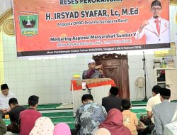 Anggota DPRD Sumbar Irsyad Safar Serap Aspirasi Warga Padang Tiakar Payakumbuh