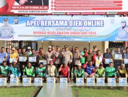 Polres Pasaman Barat Gelar Apel Bersama Ojek Online