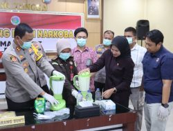 Kopolres Pasaman Barat AKBP Agung Tribawanto Gelar Pres Relis Pemusnahan Barang Bukti Narkotika