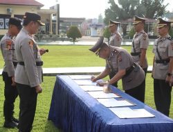 Kapolres AKBP Agung Tribawanto S.Ik Pimpin Sertijab PJU,Kapolsek Jajaran Polres Pasaman Barat