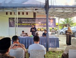 Doni Harsiva Yandra Sosialisasikan Perda Pengelolaan Sampah di Nagari Lakitan