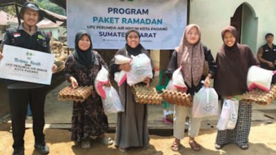 Kepedulian, Perumda Air Minum Padang Sinergi dengan IZI di Bulan Ramadhan