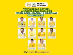 Anggota Komisi V DPR RI Zigo Rolanda Tembus Top 10 Fraksi Golkar, Kiprah di Sumbar Tuai Pujian