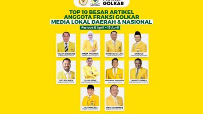 Anggota Komisi V DPR RI Zigo Rolanda Tembus Top 10 Fraksi Golkar, Kiprah di Sumbar Tuai Pujian