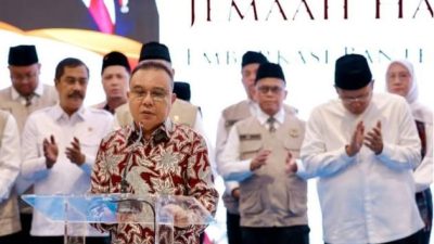Dasco Lepas Kloter I Jemaah Haji Banten,Apresiasi Embarkasi Haji 2026 