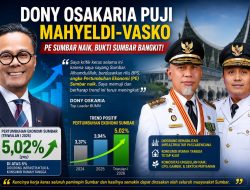 Pertumbuhan Ekonomi Sumbar Naik, Dony Oskaria Puji Mahyeldi-Vosko