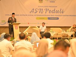 Gubernur Launching Program ASN Peduli Perlindungan Jaminan Sosial Ketenagakerjaan bagi Pekerja Rentan