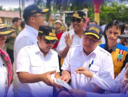 Kadis BMCKTR Sumbar Dampingi Wagub dan Menteri PU Monitoring Jalan Strategis Dharmasraya