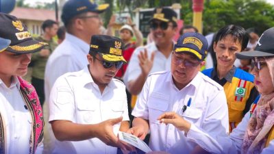 Kadis BMCKTR Sumbar Dampingi Wagub dan Menteri PU Monitoring Jalan Strategis Dharmasraya