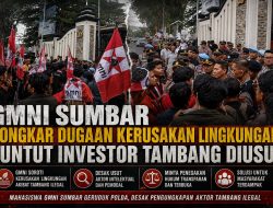 Mahasiswa GMNI Sumbar Geruduk Polda, Desak Pengungkapan Aktor Tambang Ilegal
