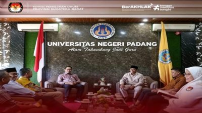 KPU Sumbar dan UNP Jalin Kerja Sama, Surya Efitrimen: Perkuat Demokrasi