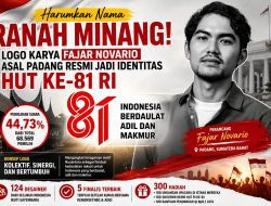 Dari Padang untuk Indonesia! Logo Karya Fajar Novario Resmi Menghiasi Perayaan HUT Ke-81 RI