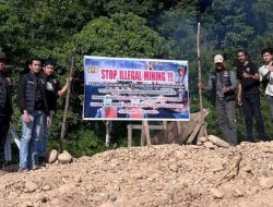 Tindak Tegas Aktivitas PETI, Polres Lima Puluh Kota Sterilisasi Tambang Emas Liar di Nagari Galugua