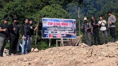 Tindak Tegas Aktivitas PETI, Polres Lima Puluh Kota Sterilisasi Tambang Emas Liar di Nagari Galugua