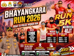 Polres Pasaman Barat Gelar Bhayangkara Run 2026 “Road to Police Women Run”