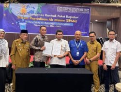Disaksikan Dirut PDAM, SPAM Rp.284 Miliar Resmi Dikontrak, Warga Koto Tangah, Nanggalo, dan Kuranji Segera Nikmati Pasokan Air Bersih