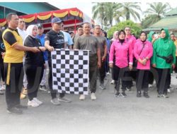 HUT Bhayangkara Ke-80, Polres Pasaman Barat Gelar Olah Raga Bersama