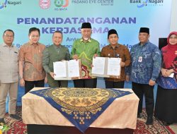 Kolaborasi Bank Nagari–Padang Eye Center Tembus Rp140 Miliar, Mahyeldi: Kebersamaan Kunci Kemajuan Daerah