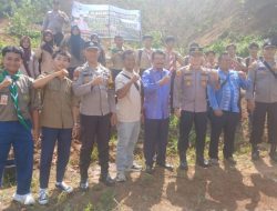 Polsek Talamau Pasaman Barat Gelar Aksi Tanam Ratusan Bibit Pohon Mahoni