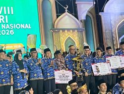 Tiga Kali Berturut-turut, Kafilah Korpri Sumbar Pertahankan Juara Umum MTQ Nasional Korpri VIII di Makassar