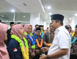Tiga Kali Berturut-turut Juara Umum MTQ Korpri, Kepulangan Kafilah Sumbar Disambut Wagub Vasko di BIM