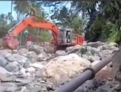 Pasca Banjir, Perumda Air Minum Padang Bersama Hutama Karya Perbaiki Intake Guo Kuranji Pastikan Pasokan Air Bersih Kembali Optimal