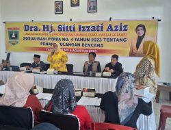 Anggota DPRD Sumbar Sitti Izzati Aziz Gelar Sosper Tentang Penanggulangan Bencana dengan Masyarakat Ketaping Batang Anai