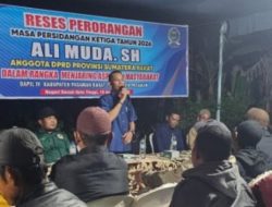 Reses Anggota DPRD Sumbar Ali Muda, Jaring Aspirasi Masyarakat di Ranah Koto Tinggi Pasbar