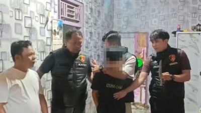 Tim URC Satreskrim Polres Pasaman Barat Amankan Seorang Pemuda Yang Mengamuk Menggunakan Sebilah Pisau