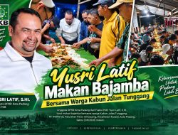 Yusri Latif Makan Bajamba Bersama Warga Kabun Jalan Tunggang
