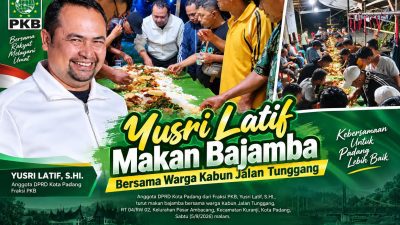 Yusri Latif Makan Bajamba Bersama Warga Kabun Jalan Tunggang