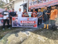 Rahmat Saleh Salurkan Bantuan Tanggap Darurat untuk Korban Galodo di Kabupaten Solok