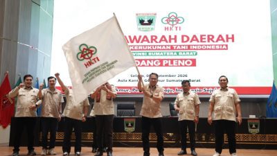 Evi Yandri Rajo Budiman Resmi Pimpin DPD HKTI Sumbar Periode 2026–2031