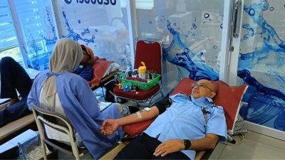 Perumda Air Minum Kota Padang Gelar Donor Darah,Targetkan 100 Kantong Darah