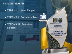 Pemprov Sumbar Raih Terbaik II Anugerah Legislasi Daerah 2026